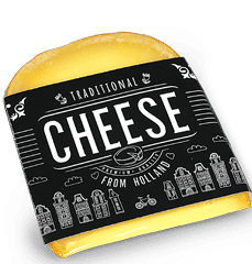 Holland Cheese Traditional, wigstukje extra belegen 250g