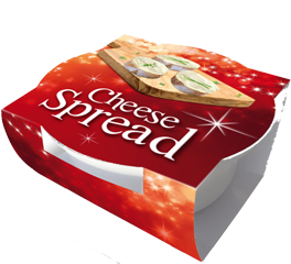 Kerst cheese spread rode sleeve 125g