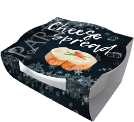 Kerst cheese spread zwarte sleeve 125g