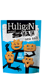 Pretzels smash sea salt blauw 70gr