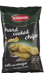 Handcooked chips salt and vinegar groen 125gr
