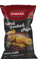 Handcooked chips sweet chilli rood 125gr