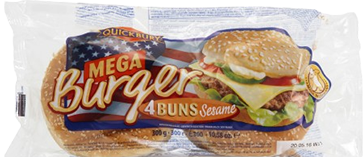 Mega Burger Buns broodjes (4x)