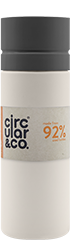 Circular Fles 600ML Crème-Grijs