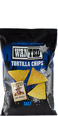 Tortilla Chips Salt blauw 200gr