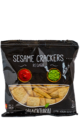 Sesam crackers zwart 150gr                                  