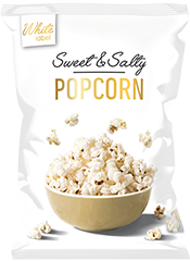 Wit Popcorn Zoet/Zout