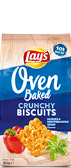Lay&#039;s Oven Baked Crunchy Biscuits Paprika &amp; Mediterranean Herbs 90g