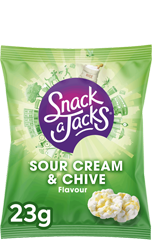 Snack-a-Jacks Crispy Cream &amp; Chive zakje 23gr