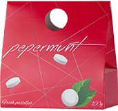 Pepermunt luxe rood 100gr