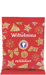 Fortuin Wilhelmina Pepermunt Kerstzakje 65gr Rood