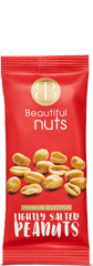 Beautiful Nuts Pinda&#039;s Gezouten zakje 50gr rood