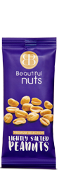 Beautiful Nuts Pinda&#039;s Gezouten zakje 50gr blauw