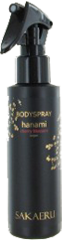 Bodyspray zwarte fles 125ml, zwarte trigger