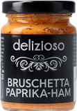 Delizioso Bruschetta paprika-ham