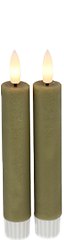 Dinerkaars led rustiek 15 cm met astandsbediening beige