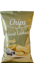 Chips Handcooked salt goud 125gr