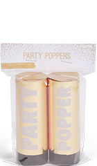 SENZA Party Poppers Goud /2