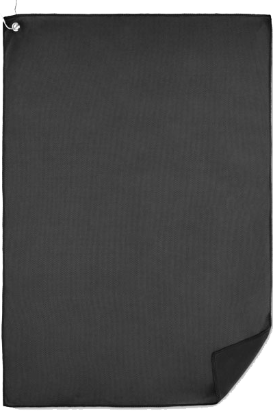 RPET polyester golfhanddoek zwart